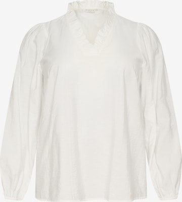 KAFFE CURVE Blouse 'Anni' in White: front