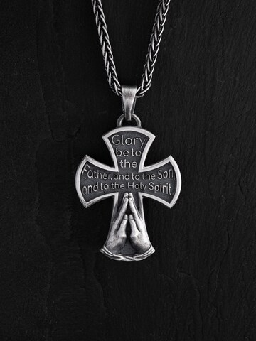 Ciondolo 'IN THE NAME OF GOD' di REYTEL in argento