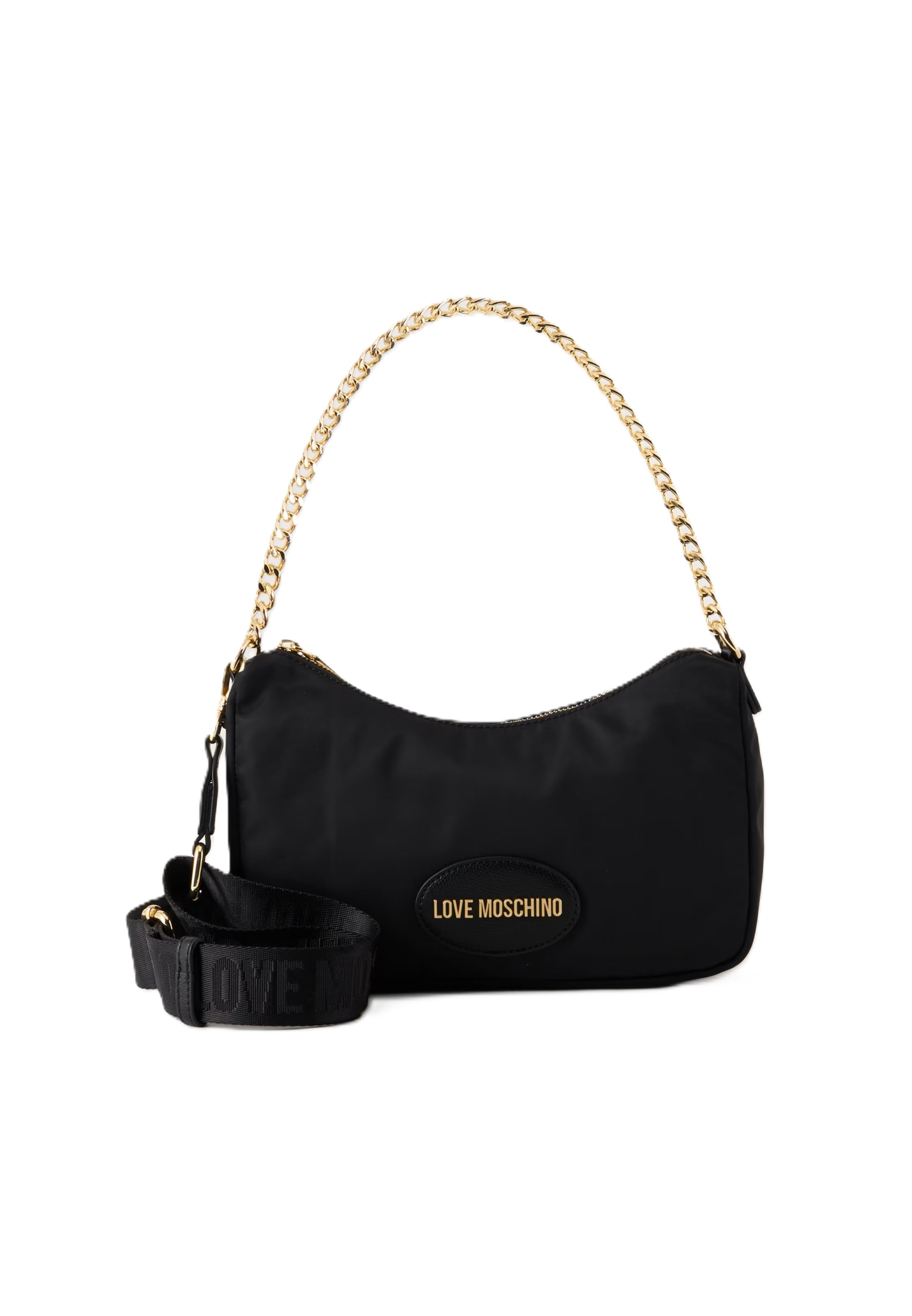 Love Moschino Torba za čez ramo | črna barva: sprednja stran