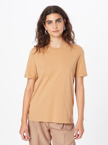 PIECES Shirt 'Ria' in Bruin: voorkant