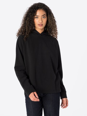 JuviaSweater majica - crna boja: prednji dio