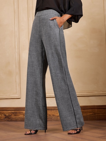 Wide Leg Pantalon love & roses en gris