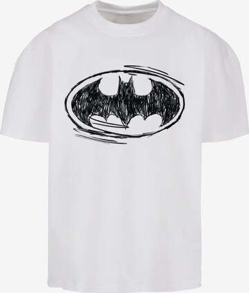 Maglietta 'DC Comics Batman' di F4NT4STIC in bianco: frontale