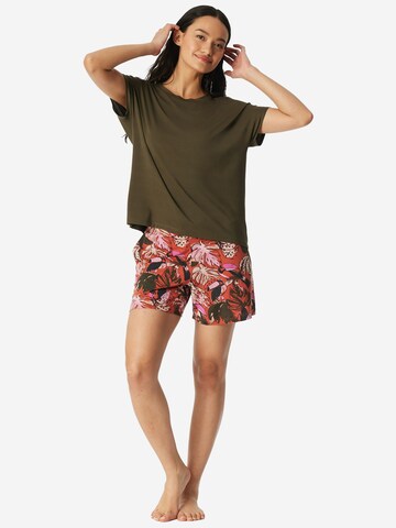 Chemise de nuit ' Mix Relax ' SCHIESSER en vert