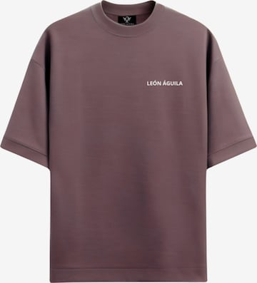 T-Shirt 'Essential' leon aguila en marron : devant