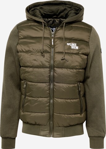 Lake View Between-Season Jacket 'Felix' in Green: front