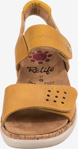 Relife Sandals 'Herich' in Yellow