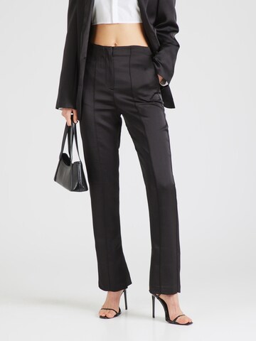 TOPSHOP - regular Pantalón de pinzas en negro: frente
