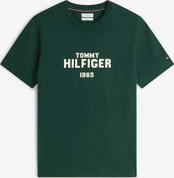 TOMMY HILFIGER Футболка 'Brand Love' в Зеленый: спереди