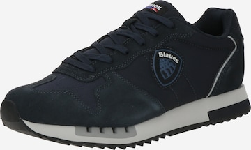 Baskets basses Blauer.USA en bleu : devant