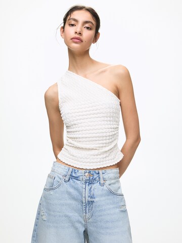 Pull&Bear Top in Weiß: Vorderseite