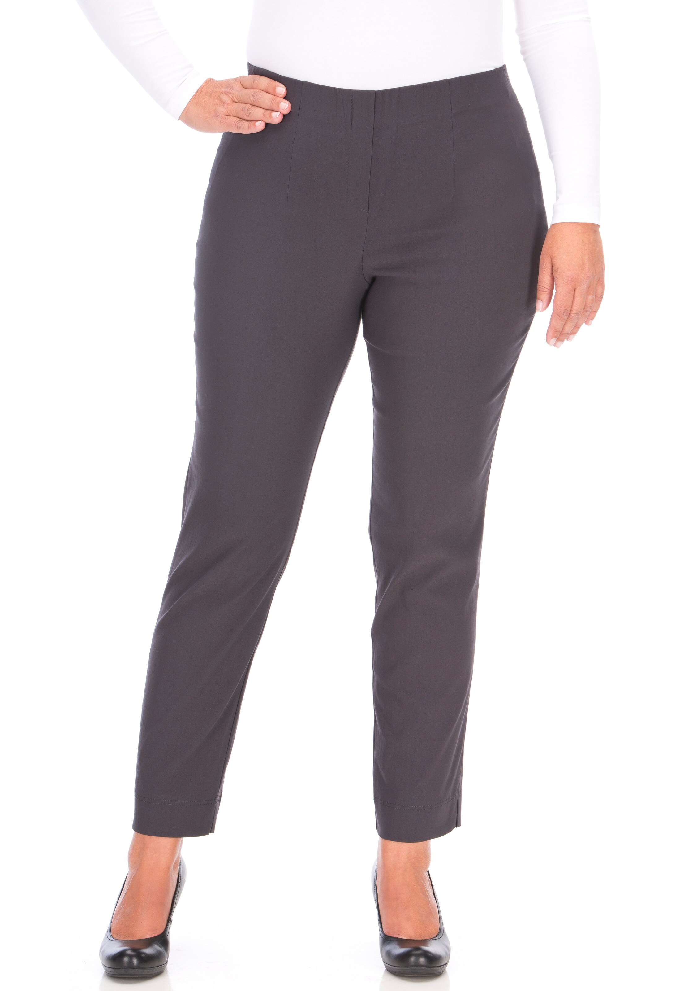 KjBRAND Slim fit Pants in Grey: front