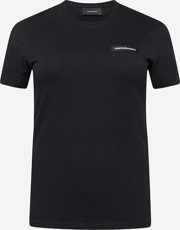 PEAK PERFORMANCE T-shirt i svart: framsida