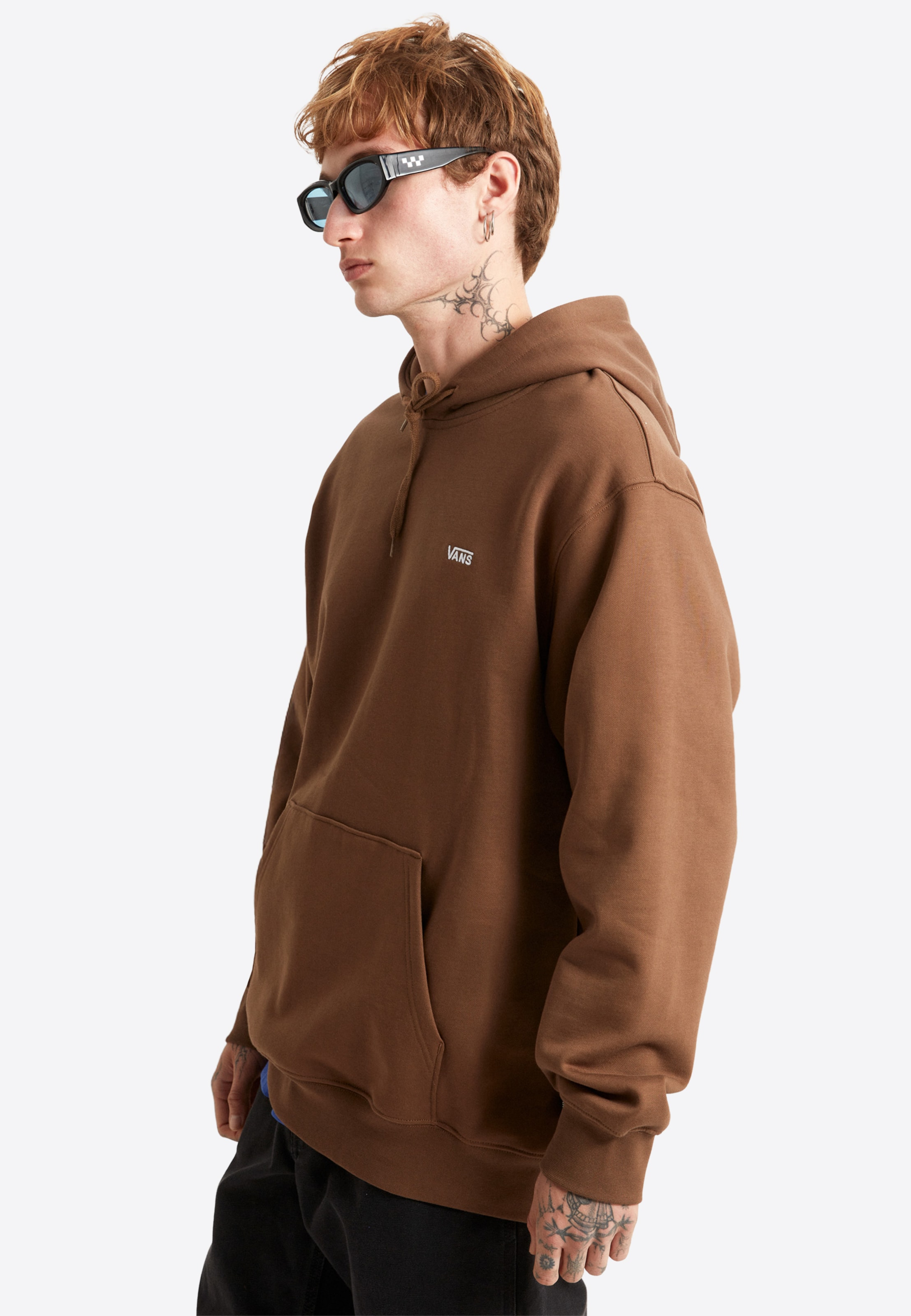 VANS Sweatshirt 'Left Chest Ii' in Chocolate | ABOUT YOU