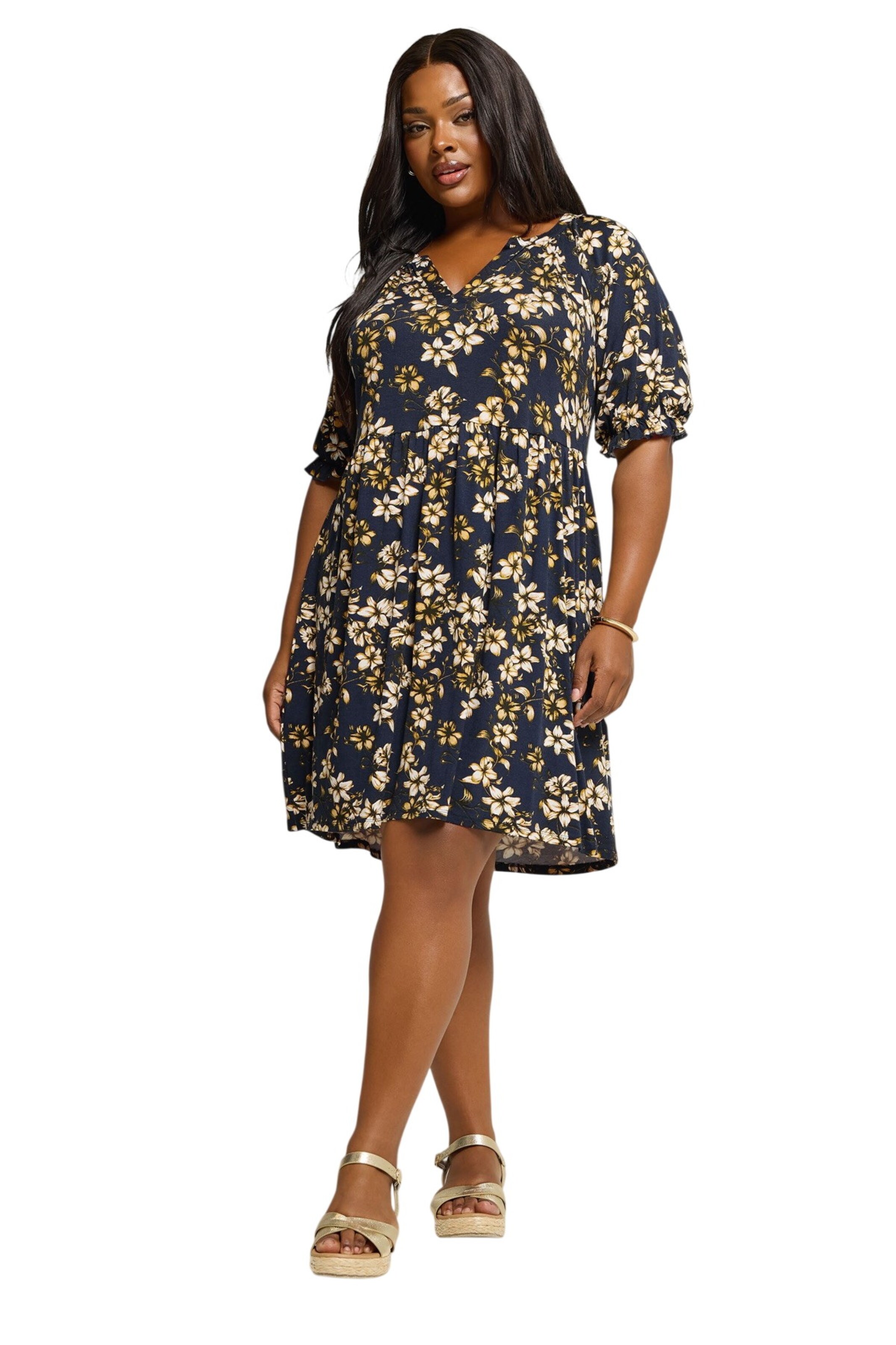 Stil Diva Jurk in Blauw: voorkant