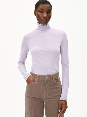 ARMEDANGELS Shirt in Lila: voorkant