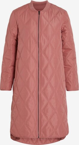 VILA Between-Seasons Coat in Pink: front