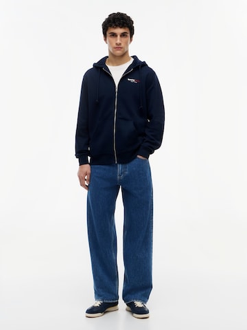 Tommy Jeans Sweat jacket 'DNA' in Blue