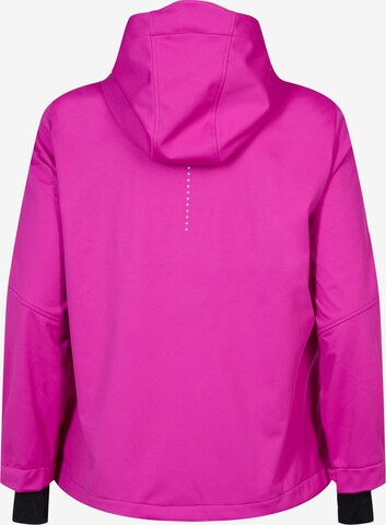 Zizzi Weatherproof jacket 'KALUKA' in Pink