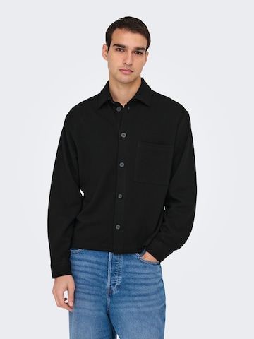 Only & Sons Regular fit Between-season jacket 'ONSNewkodyl' in Black