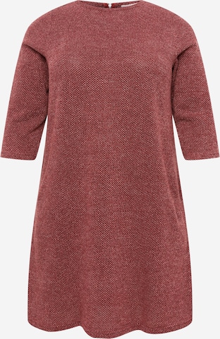 ONLY Carmakoma Knitted dress 'MARTHA' in Red: front
