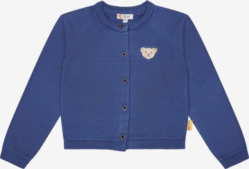 STEIFF Knit Cardigan in Blue: front