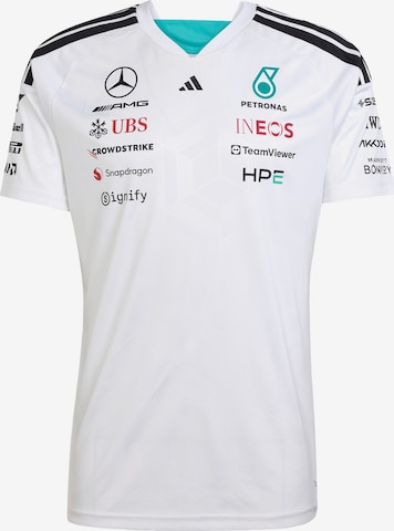 T-Shirt fonctionnel 'Mercedes-Amg Petronas Formula 1 Team Driver' ADIDAS PERFORMANCE en blanc : devant