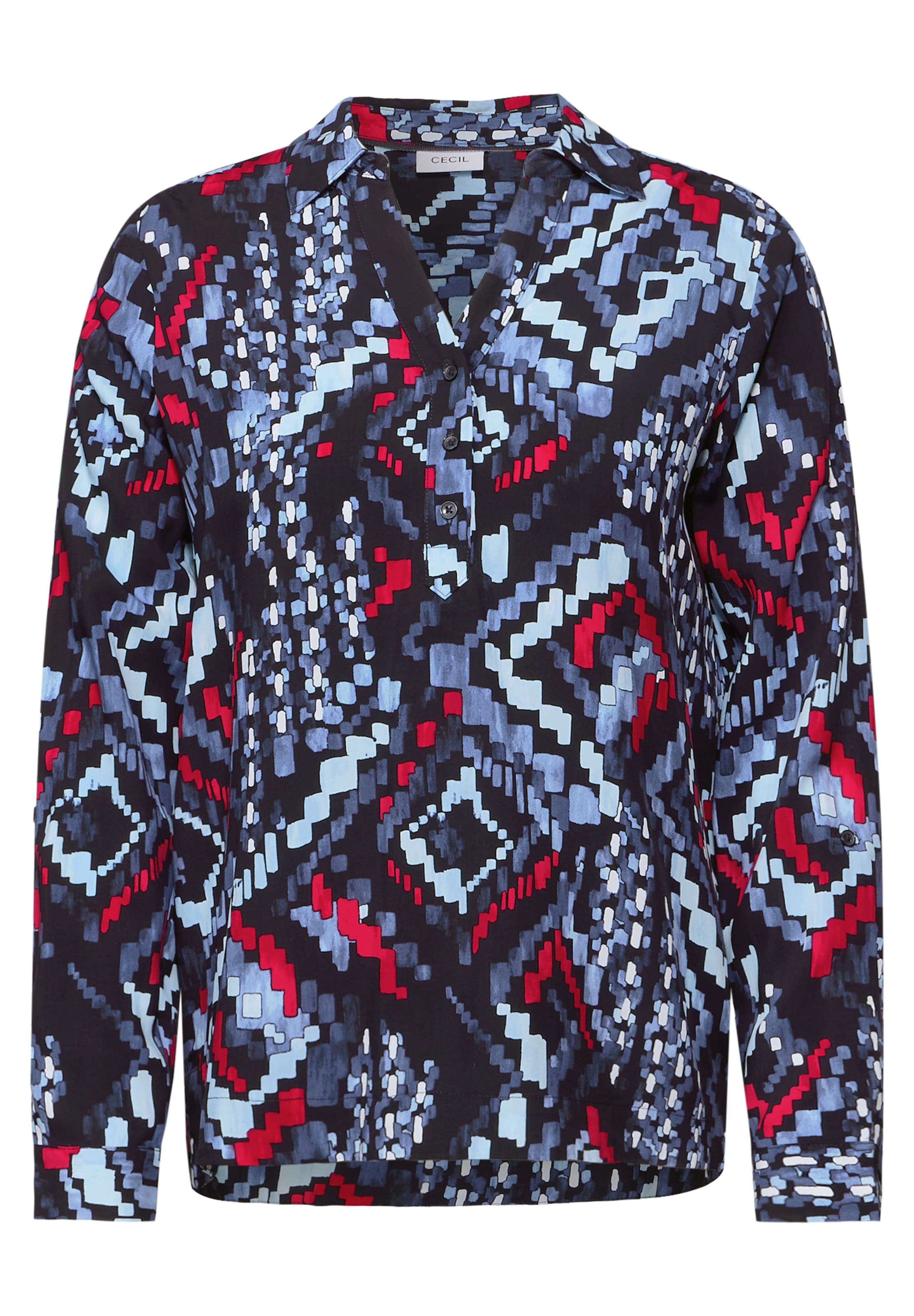 CECIL Gemusterte Tunika in Blau: Vorderseite