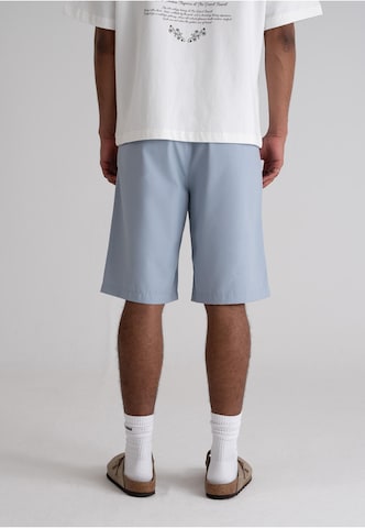 Prohibited Regular Pleat-Front Pants in Blue