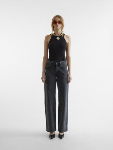 SOMETHINGNEW Wide leg Jeans 'Rancy' in Grey