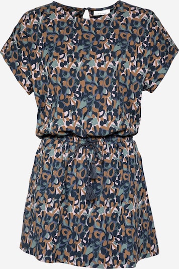 Thought Robe d’été en bleu / turquoise / bleu foncé / marron / blanc, Vue avec produit