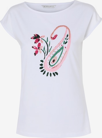 T-shirt 'AMANDA' TATUUM en blanc : devant
