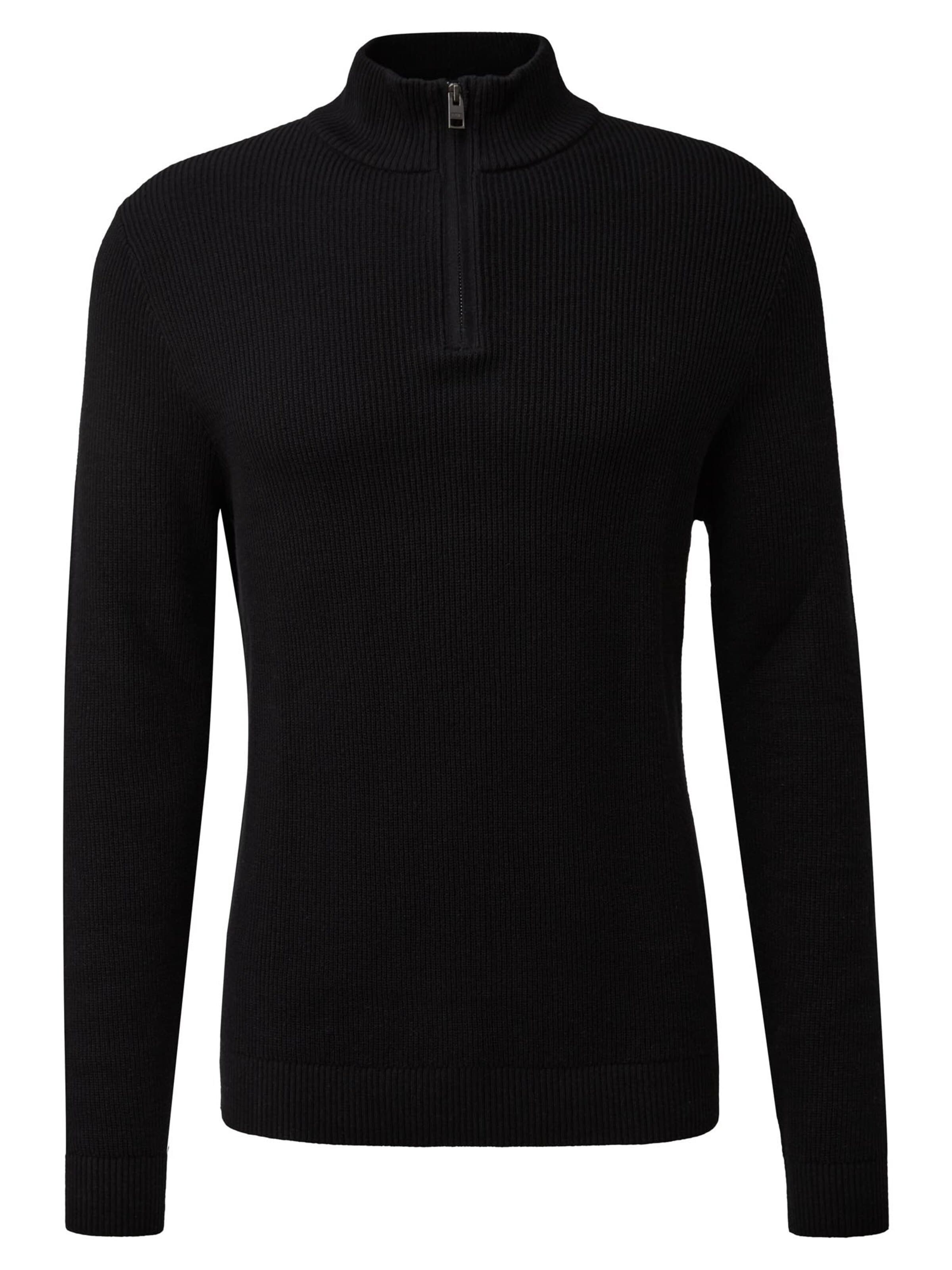 s.Oliver Pullover 'Basic'‌‌‌‌‌ in Schwarz: Vorderseite