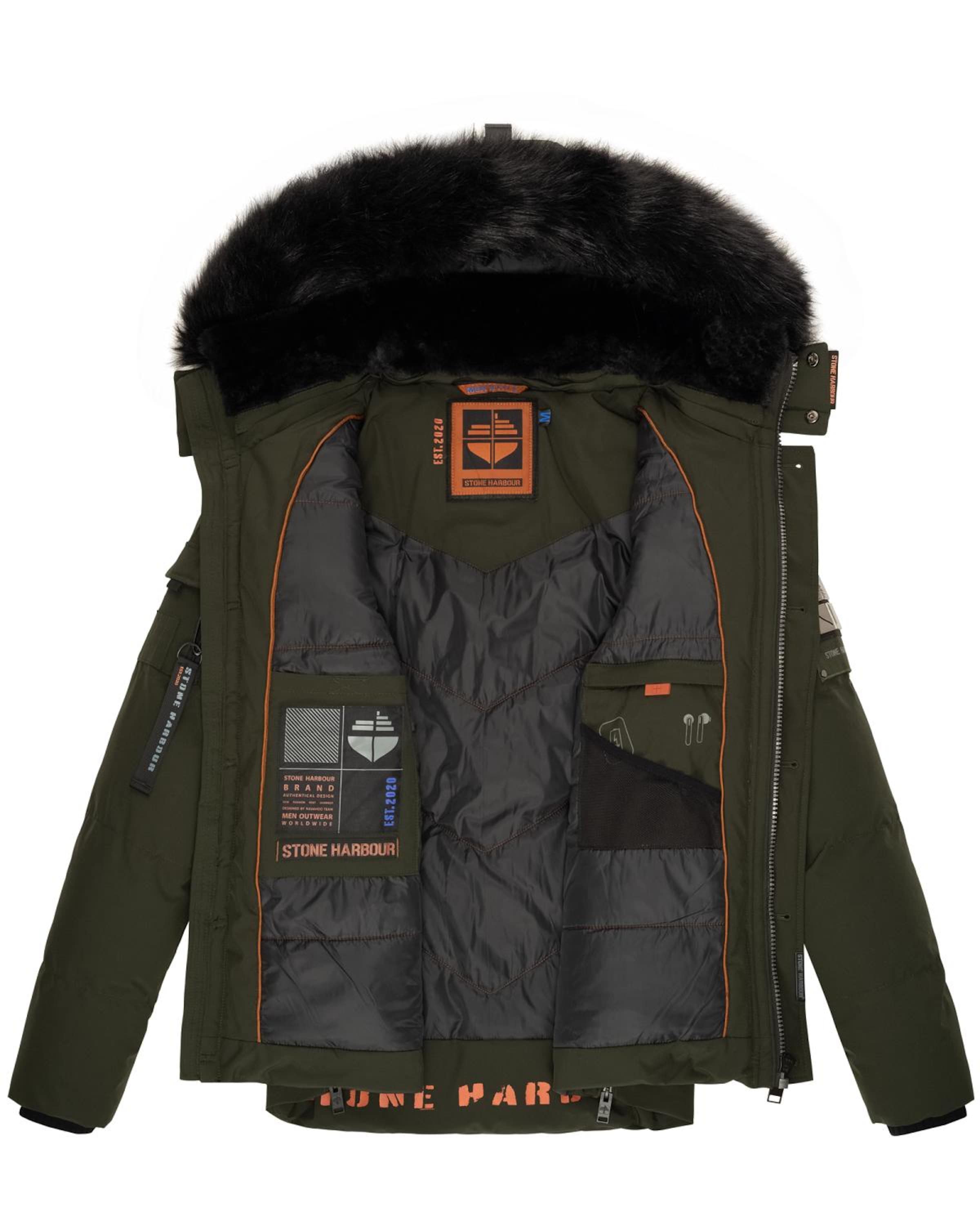 STONE HARBOUR Vinterjakke 'Halvaar' i grøn
