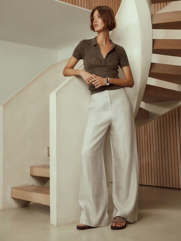 Next - Pierna ancha Pantalón 'N. Premium' en gris