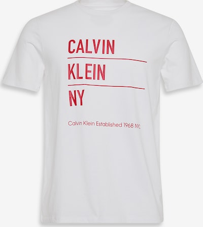 Calvin Klein Jeans Majica u crvena / bijela, Pregled proizvoda