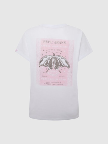 Pepe Jeans T-shirt 'KEYRA' i vit