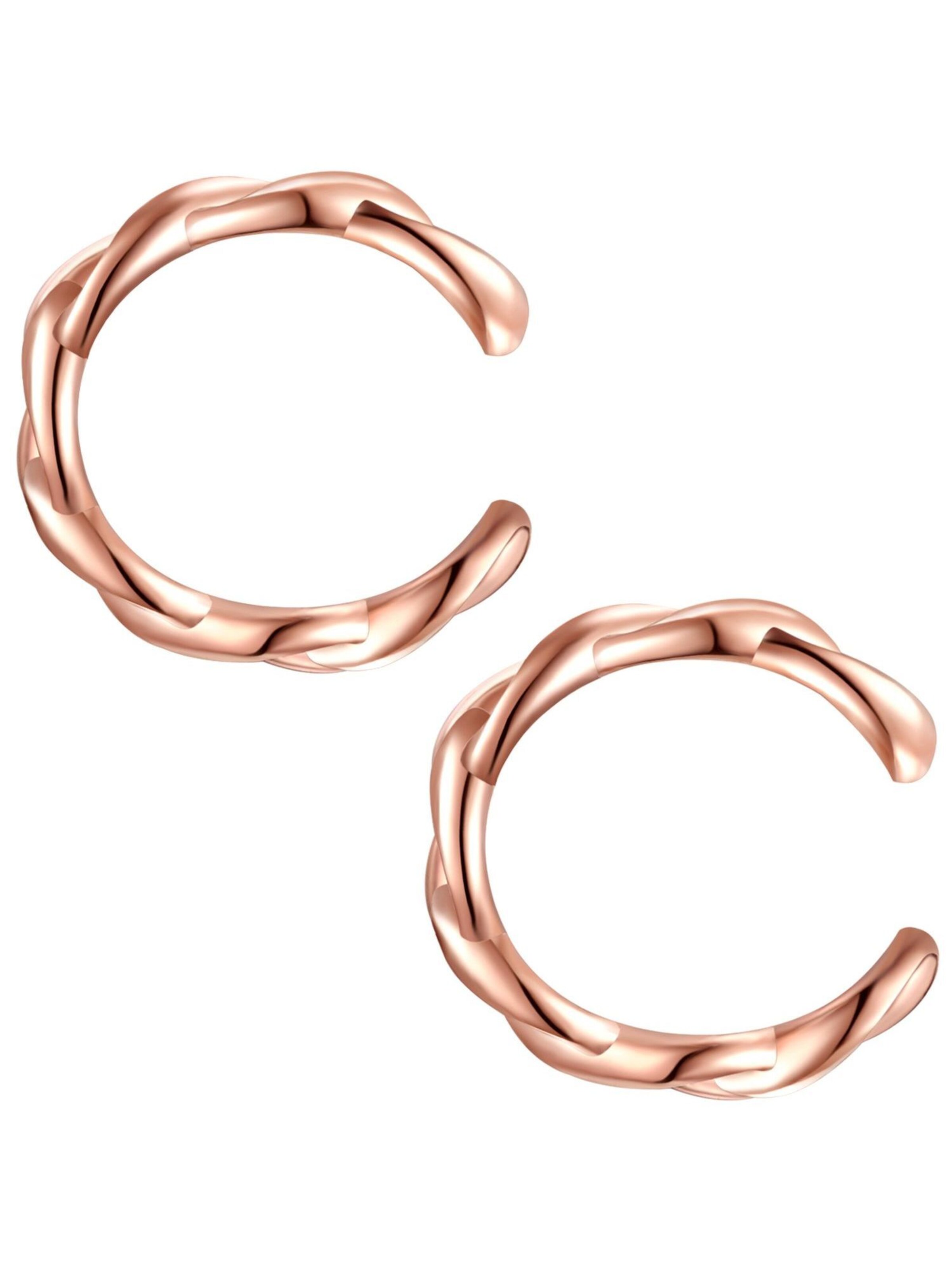 Boucles d'oreilles Lulu & Jane en or : devant