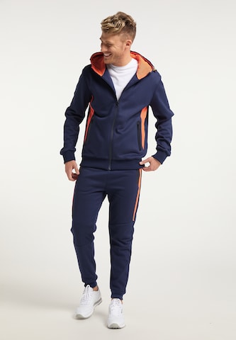 Mo SPORTS Sweatjacke in Blau