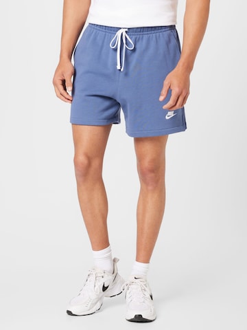 Nike Sportswear Regular Pants 'Club' in Blue: front