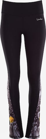 Winshape Flared Sporthose 'BCL105' in Schwarz: predná strana