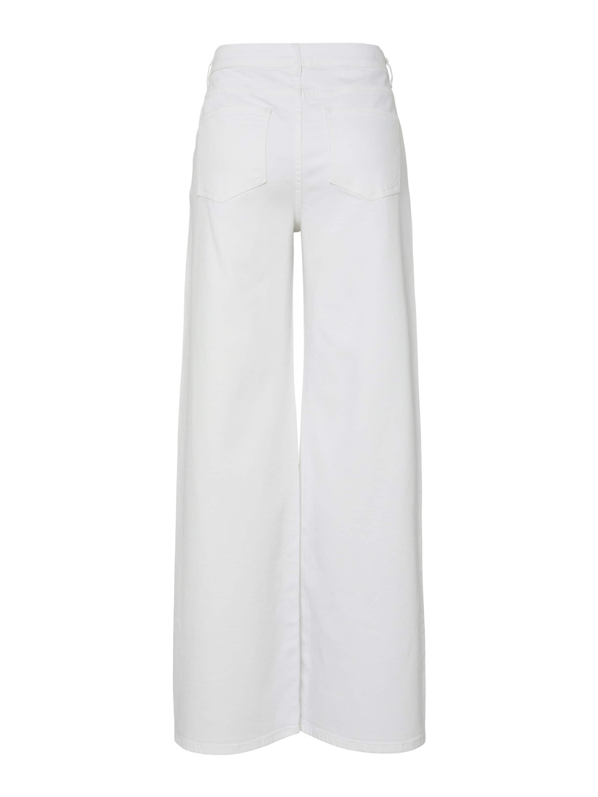 PIECES - Regular Calças de ganga 'PCSILKE' em branco