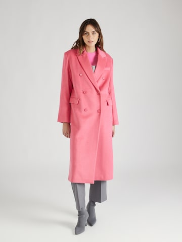 UNITED COLORS OF BENETTON Демисезонное пальто в Ярко-розовый: спереди