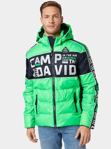 CAMP DAVID - Casaco de inverno em verde: frente