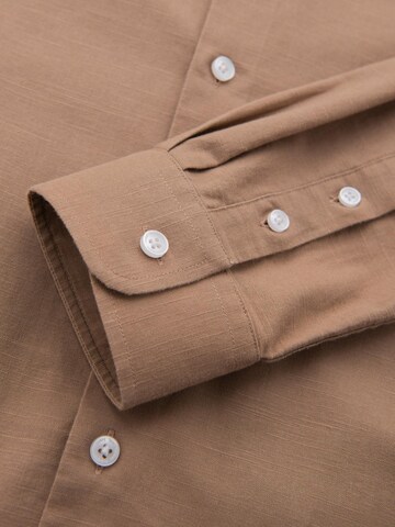 Ombre Regular fit Overhemd in Bruin