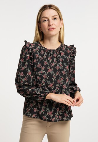 Usha Blouse in Black: front