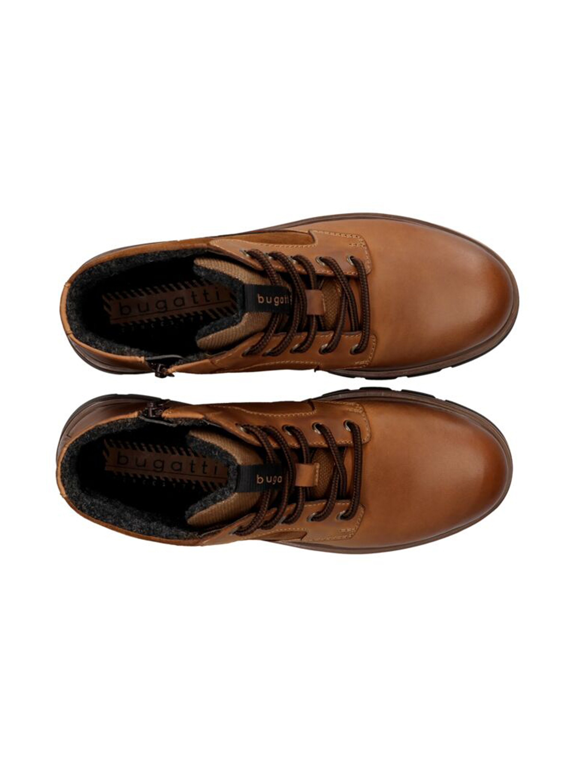 bugatti Šnurovacie čižmy - Hnedá
