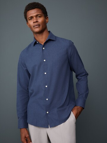 Next Regular fit Πουκάμισο σε μπλε: μπροστά