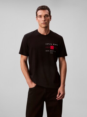 Calvin Klein Футболка в Черный: спереди