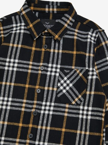 Regular fit Camicia 'Franco' di Threadboys in nero